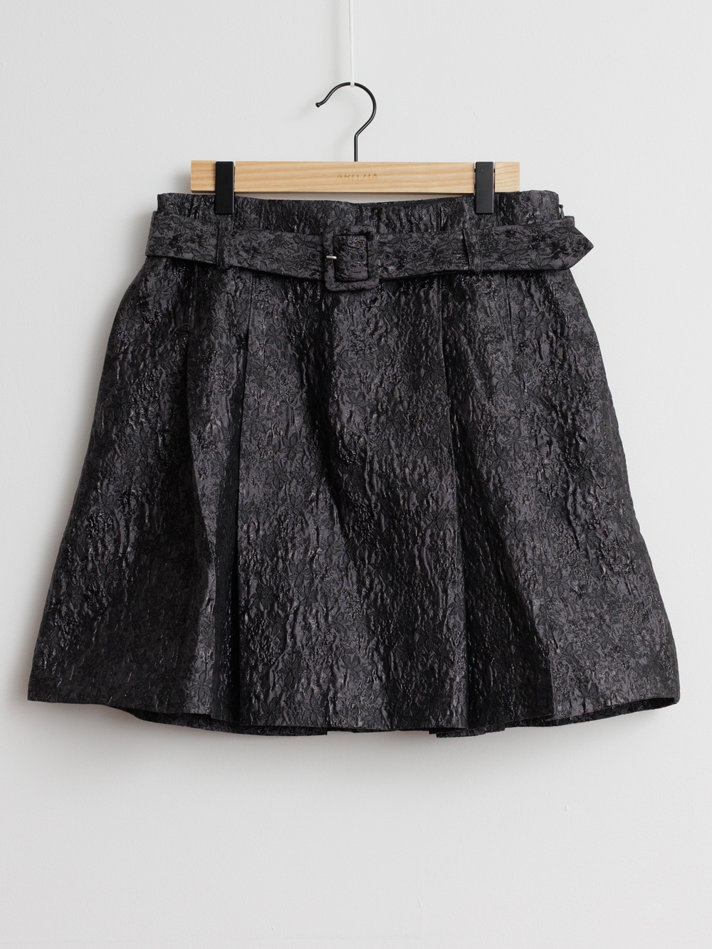 Club Monaco Brocade Belted Mini Skirt